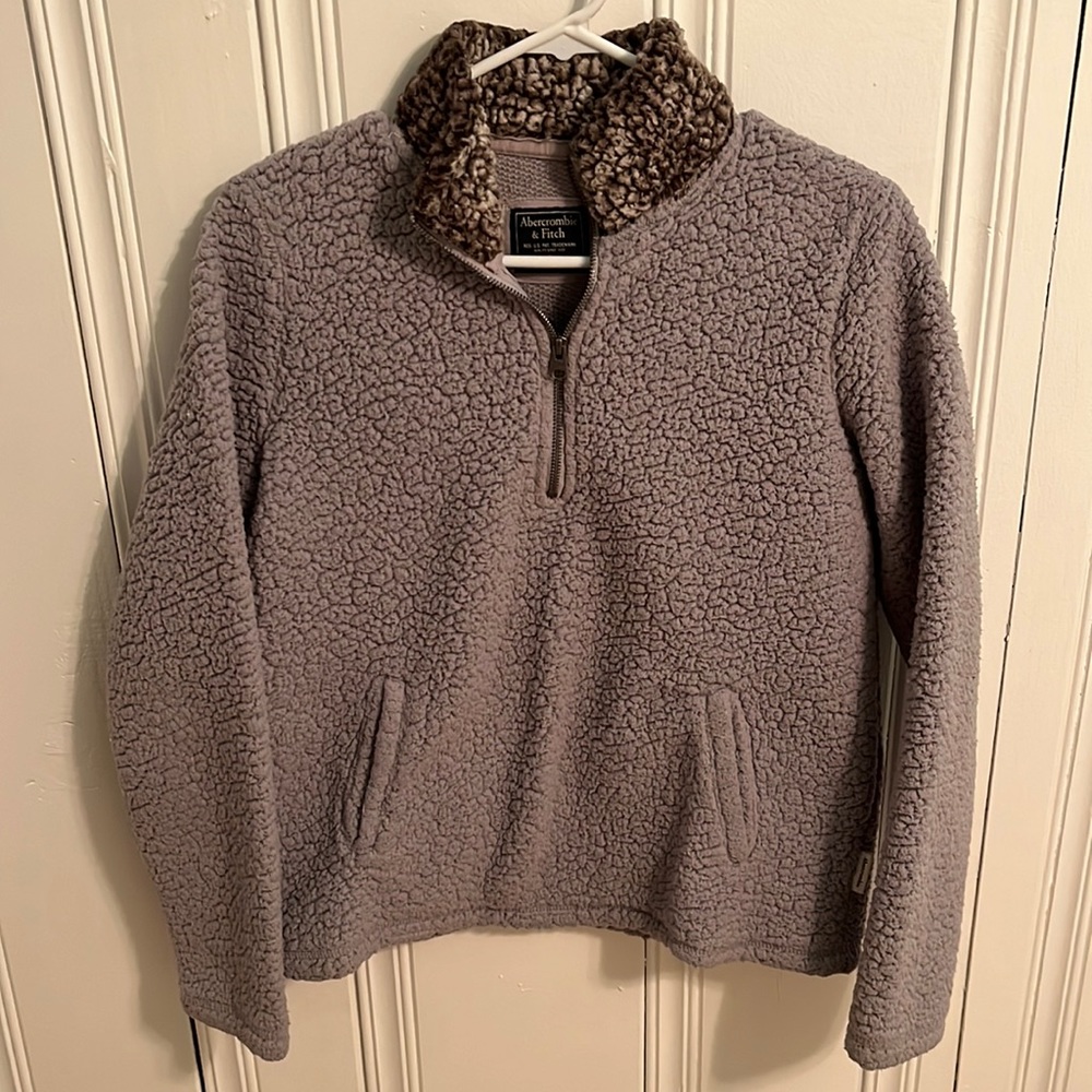 Abercrombie and Fitch Sherpa Quarter Zip